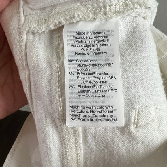 J. Crew Mercantile White Skinny Jeans Women's 26 Denim Mid Rise Stretch - Picture 6 of 6